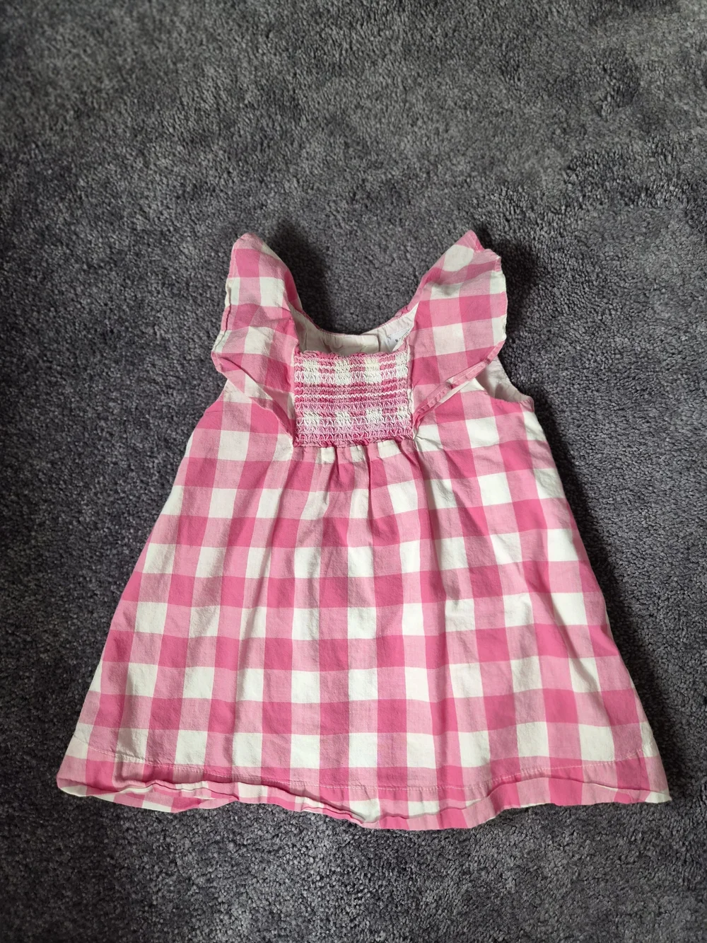 Gap Pink and White Gingham Baby Dress
